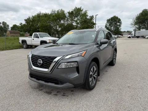 Gray 2021 Nissan Rogue SV for sale in Terre Haute, IN