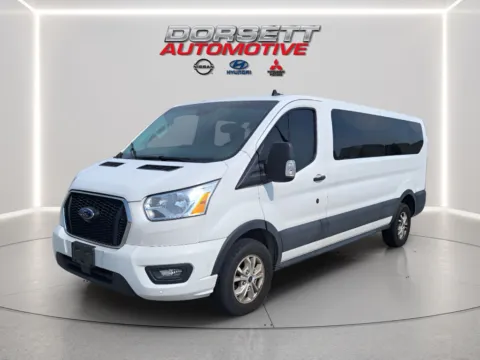 White 2021 Ford Transit Wagon T-350 Low Roof Slide XLT for sale in Terre Haute, IN