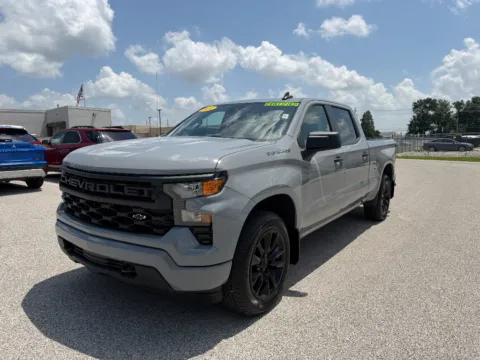 Gray 2024 Chevrolet Silverado 1500 Custom for sale in Terre Haute, IN