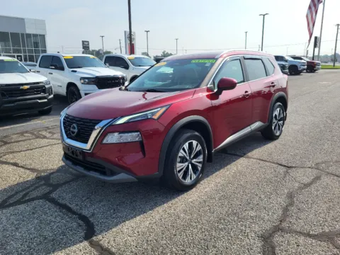 Red 2023 Nissan Rogue SV for sale in Terre Haute, IN