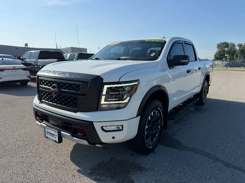 White 2021 Nissan Titan PRO-4X for sale in Terre Haute, IN