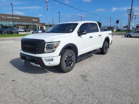 White 2021 Nissan Titan PRO-4X for sale in Terre Haute, IN