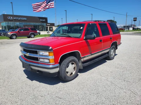 Red 1998 Chevrolet Tahoe LS for sale in Terre Haute, IN