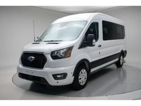 White 2024 Ford Transit Wagon T-350 Med Roof Slide XLT for sale in Terre Haute, IN
