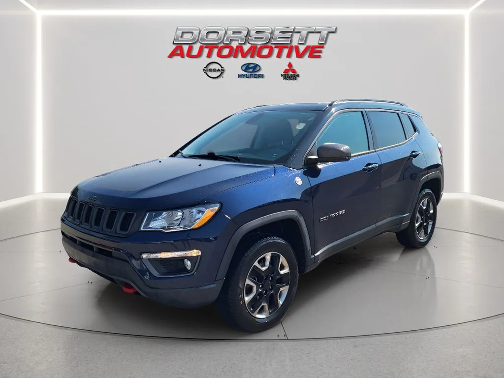 Blue 2018 Jeep Compass Trailhawk for sale in Terre Haute, IN