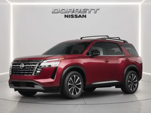 Red 2026 Nissan Pathfinder Platinum for sale in Terre Haute, IN