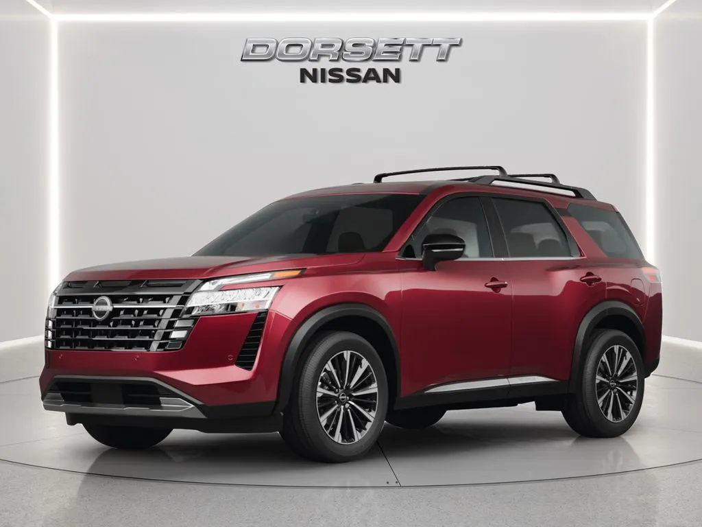 Red 2026 Nissan Pathfinder Platinum for sale in Terre Haute, IN