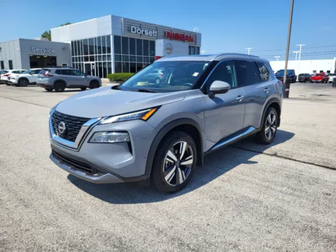 Gray 2023 Nissan Rogue SL for sale in Terre Haute, IN