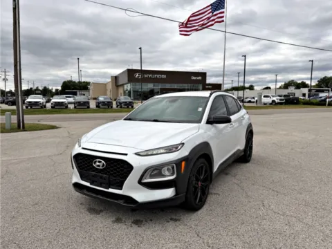 White 2021 Hyundai Kona NIGHT for sale in Terre Haute, IN