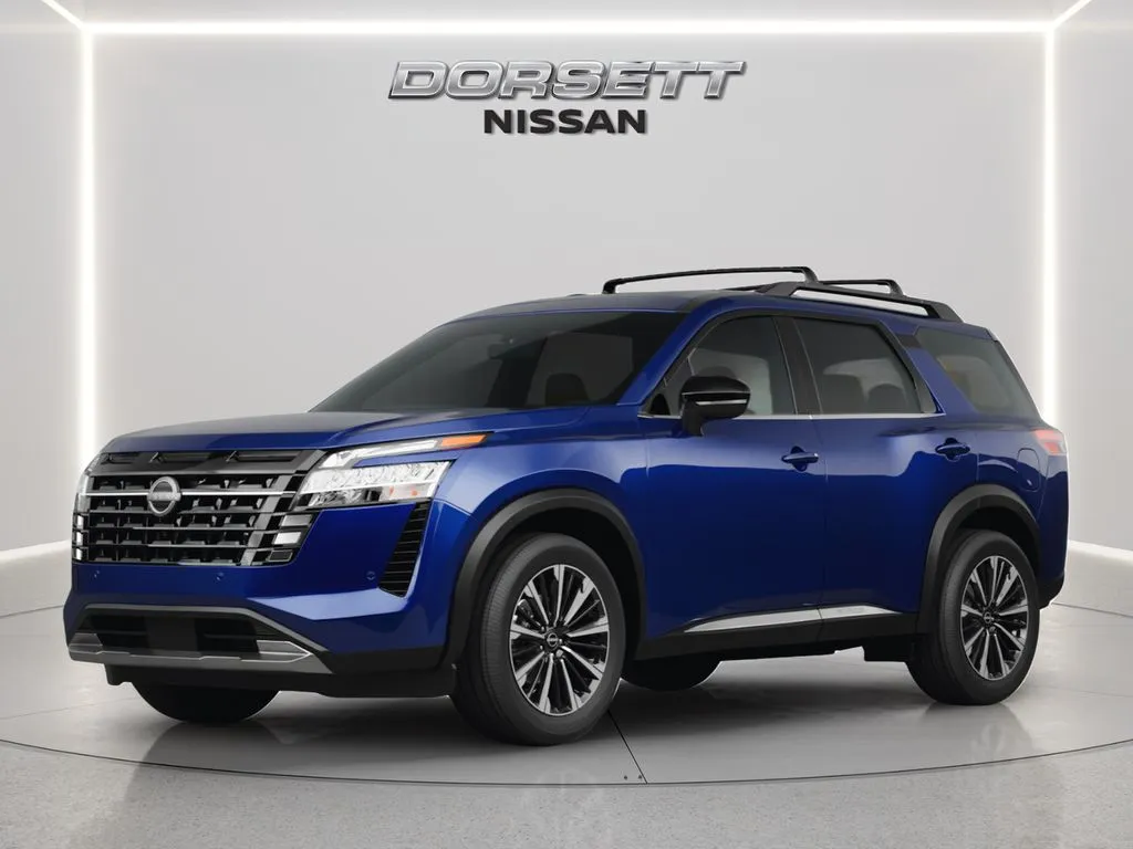 Blue 2026 Nissan Pathfinder SL for sale in Terre Haute, IN