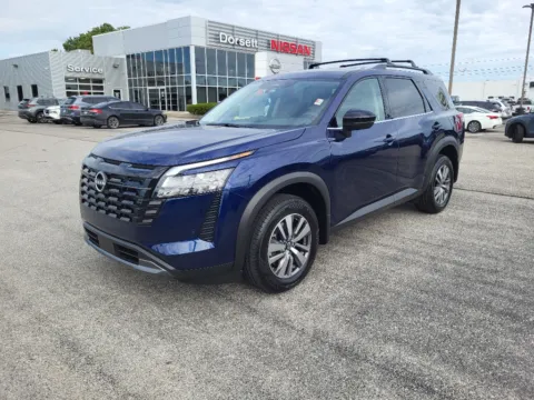 Blue 2026 Nissan Pathfinder SL for sale in Terre Haute, IN