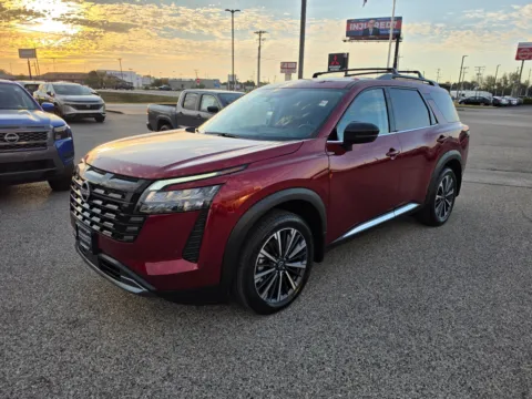 Red 2026 Nissan Pathfinder Platinum for sale in Terre Haute, IN