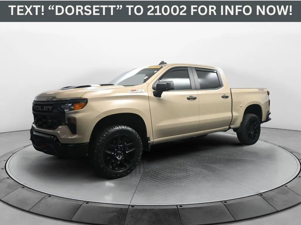 Beige 2022 Chevrolet Silverado 1500 Custom Trail Boss for sale in Terre Haute, IN