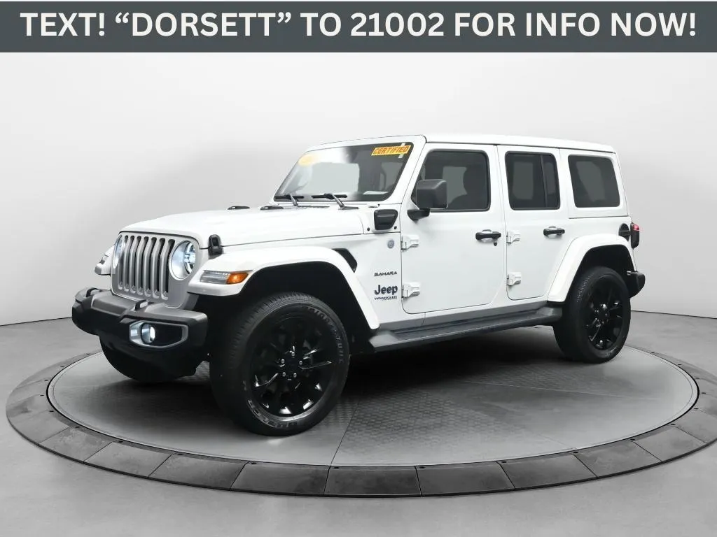 White 2021 Jeep Wrangler Unlimited Sahara for sale in Terre Haute, IN
