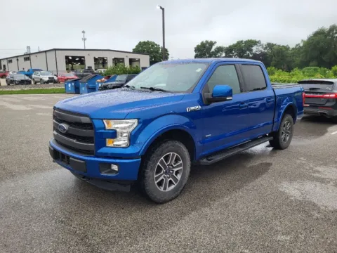 Blue 2017 Ford F-150 Lariat for sale in Terre Haute, IN