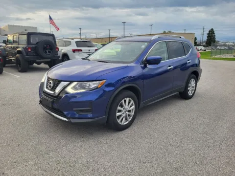 Blue 2017 Nissan Rogue SV for sale in Terre Haute, IN