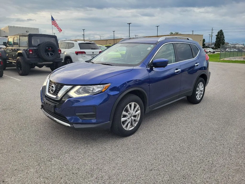 Blue 2017 Nissan Rogue SV for sale in Terre Haute, IN