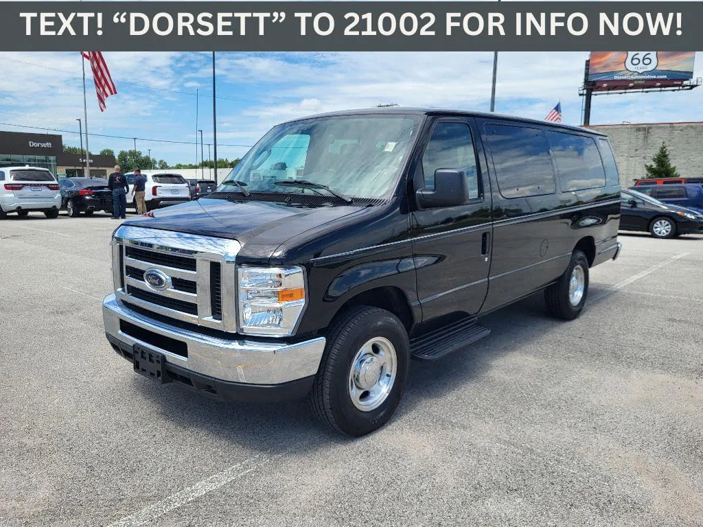 Black 2012 Ford Econoline Wagon E350 SD Club Wagon XLT for sale in Terre Haute, IN