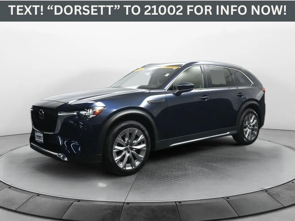 Blue 2024 Mazda CX-90 3.3 Turbo Premium for sale in Terre Haute, IN