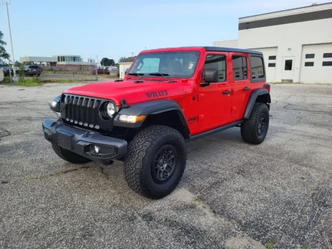Red 2022 Jeep Wrangler Unlimited Willys Sport for sale in Terre Haute, IN