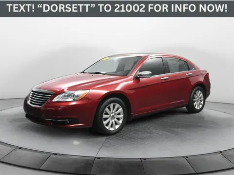 Red 2014 Chrysler 200 Limited for sale in Terre Haute, IN