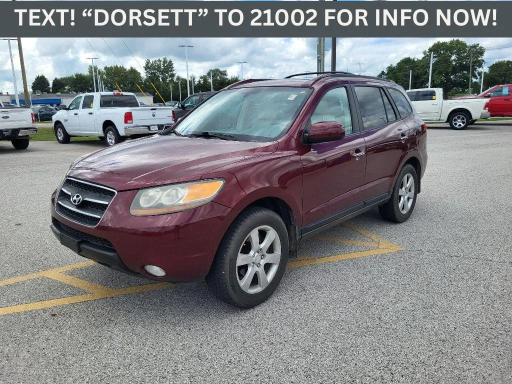 Red 2007 Hyundai Santa Fe for sale in Terre Haute, IN
