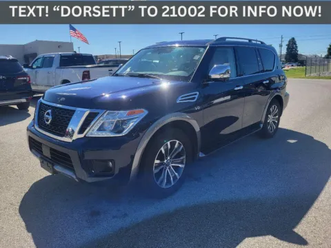 Blue 2019 Nissan Armada SL for sale in Terre Haute, IN