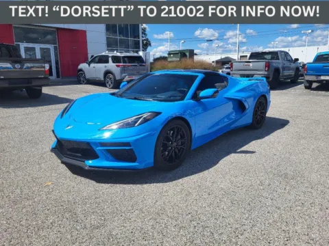 Blue 2023 Chevrolet Corvette 3LT for sale in Terre Haute, IN