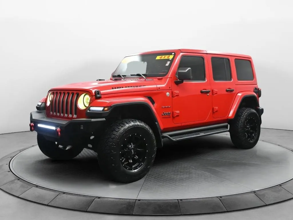 Red 2020 Jeep Wrangler Sahara for sale in Terre Haute, IN