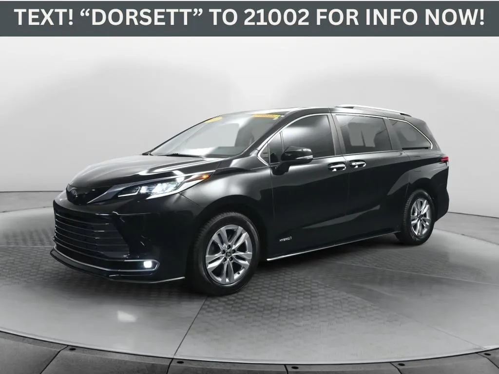 Black 2021 Toyota Sienna Limited for sale in Terre Haute, IN