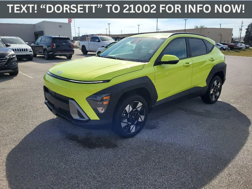Yellow 2024 Hyundai Kona SEL for sale in Terre Haute, IN
