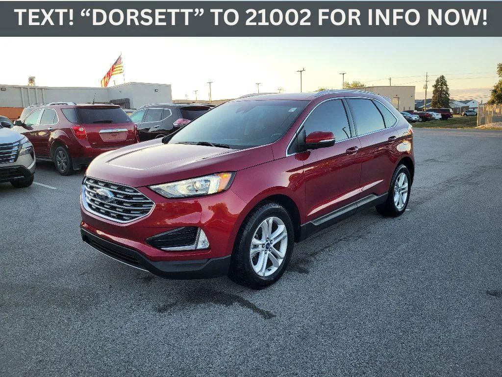 Red 2019 Ford Edge SEL for sale in Terre Haute, IN