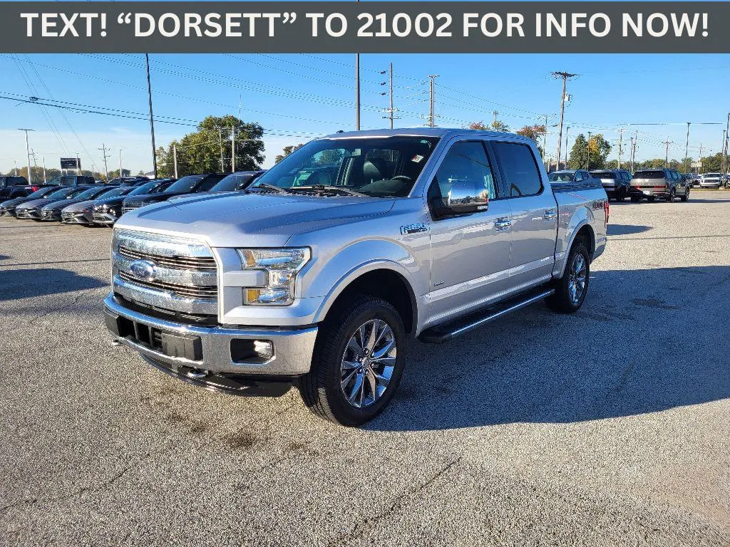 Silver 2016 Ford F-150 Lariat for sale in Terre Haute, IN