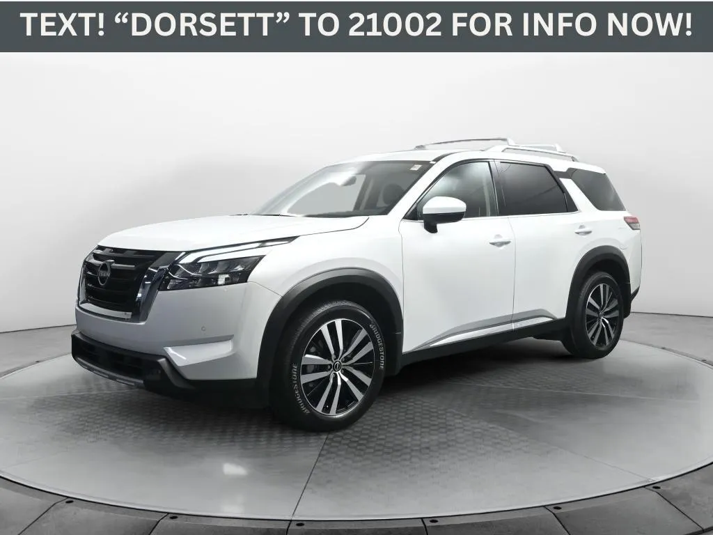 White 2025 Nissan Pathfinder Platinum for sale in Terre Haute, IN