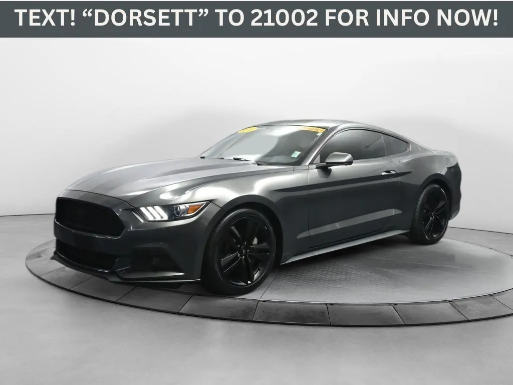 Gray 2015 Ford Mustang EcoBoost Premium for sale in Terre Haute, IN