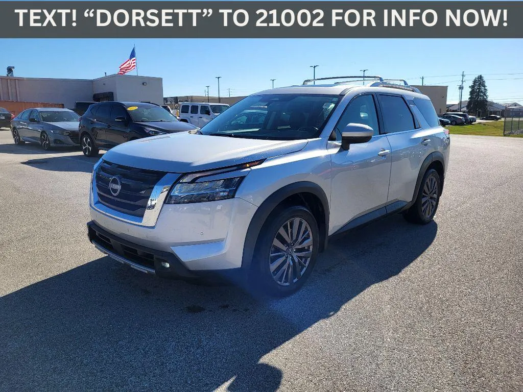 Silver 2023 Nissan Pathfinder SL for sale in Terre Haute, IN