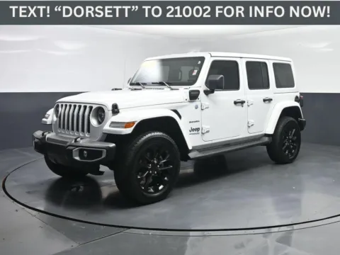 White 2021 Jeep Wrangler 4xe Unlimited Sahara for sale in Terre Haute, IN