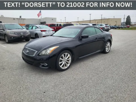 Black 2012 INFINITI G37 for sale in Terre Haute, IN