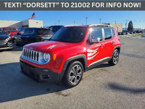 Red 2016 Jeep Renegade Limited for sale in Terre Haute, IN