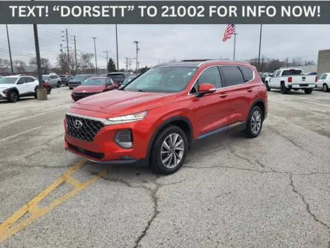 Orange 2020 Hyundai Santa Fe Limited for sale in Terre Haute, IN