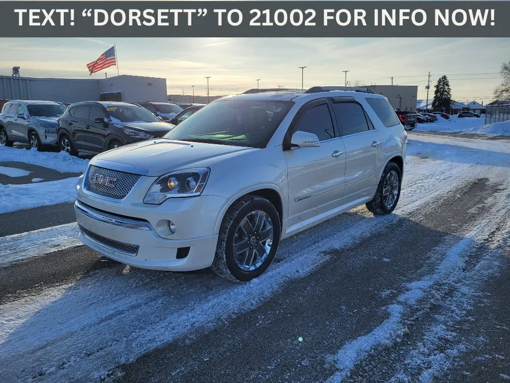 White 2012 GMC Acadia Denali for sale in Terre Haute, IN