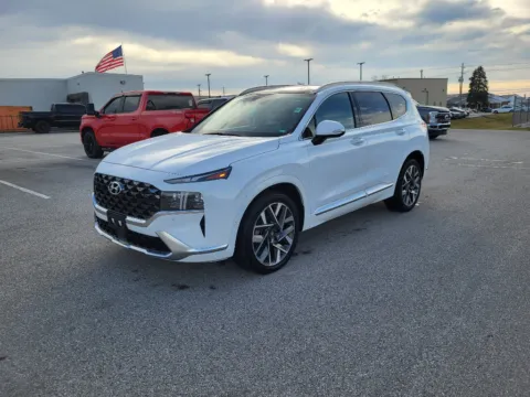 White 2023 Hyundai Santa Fe Calligraphy for sale in Terre Haute, IN