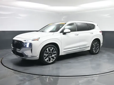 White 2023 Hyundai Santa Fe Calligraphy for sale in Terre Haute, IN