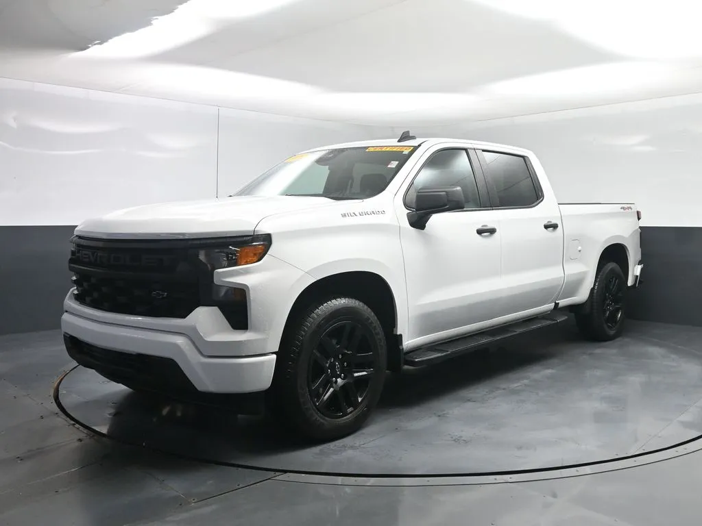 White 2023 Chevrolet Silverado 1500 Custom for sale in Terre Haute, IN
