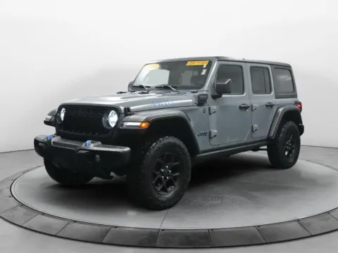 Gray 2024 Jeep Wrangler 4xe Willys for sale in Terre Haute, IN