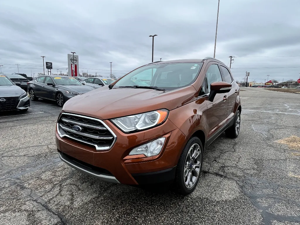 Red 2018 Ford Ecosport Titanium for sale in Terre Haute, IN
