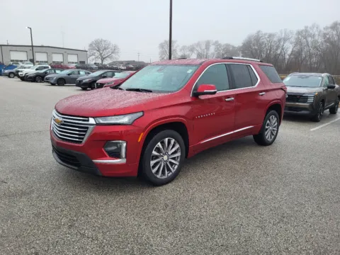 Red 2023 Chevrolet Traverse Premier for sale in Terre Haute, IN