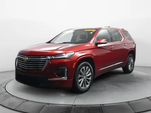 Red 2023 Chevrolet Traverse Premier for sale in Terre Haute, IN