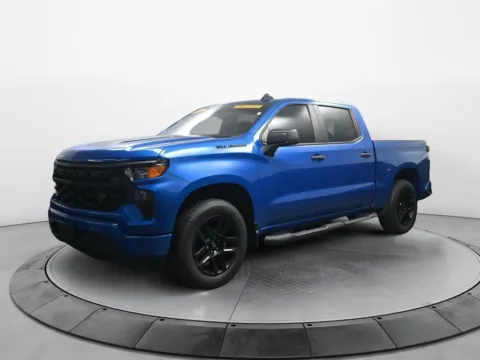 Blue 2023 Chevrolet Silverado 1500 Custom for sale in Terre Haute, IN