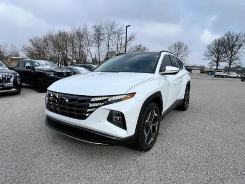 White 2024 Hyundai Tucson Hybrid Limited for sale in Terre Haute, IN